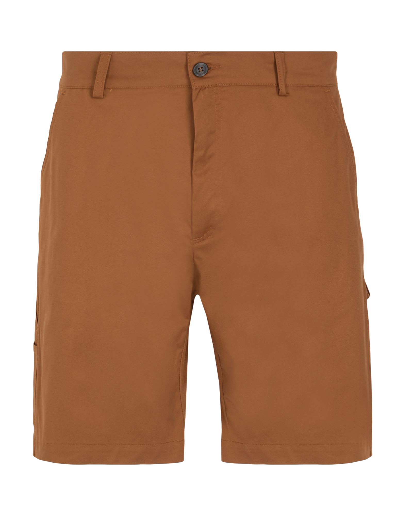 8 By Yoox Cotton Utility Shorts Man Shorts & Bermuda Shorts Brown Size 38 Cotton, Elastane