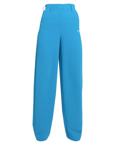 Off-white Woman Pants Azure Size 8 Polyester In Blue
