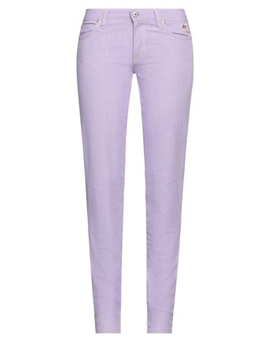 Roy Rogers Roÿ Roger's Woman Jeans Lilac Size 24 Cotton In Purple