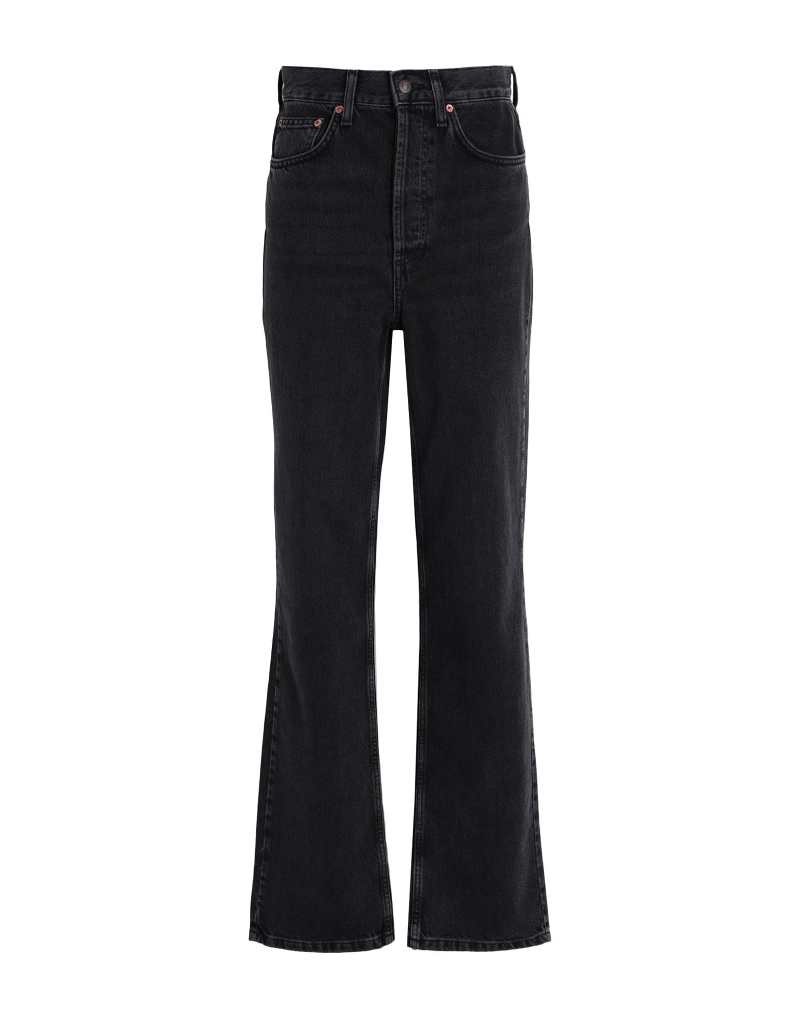 Shop Topshop Woman Jeans Black Size 26w-34l Cotton