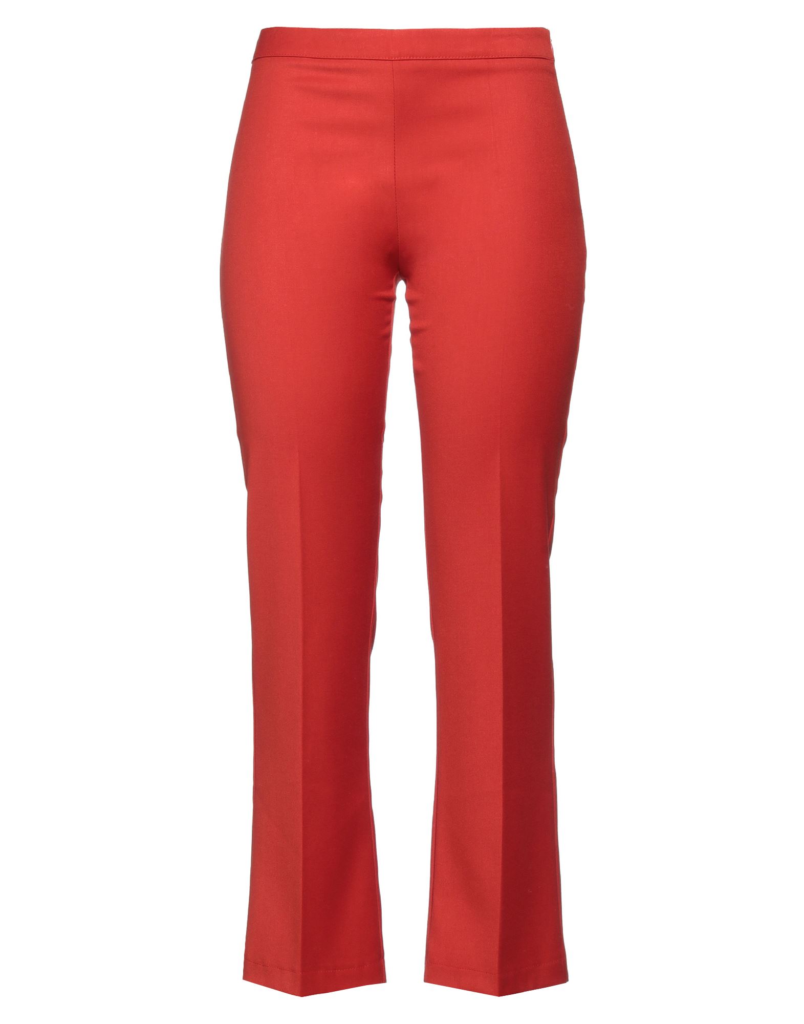 Operà Woman Pants Rust Size 6 Polyester, Viscose, Elastane In Red