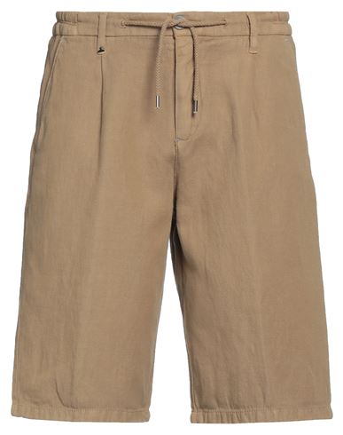 Berna Man Shorts & Bermuda Shorts Sand Size 26 Cotton, Linen In Beige