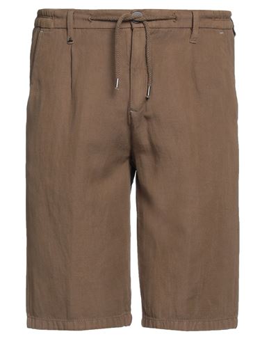 Berna Man Shorts & Bermuda Shorts Khaki Size 28 Cotton, Linen In Beige