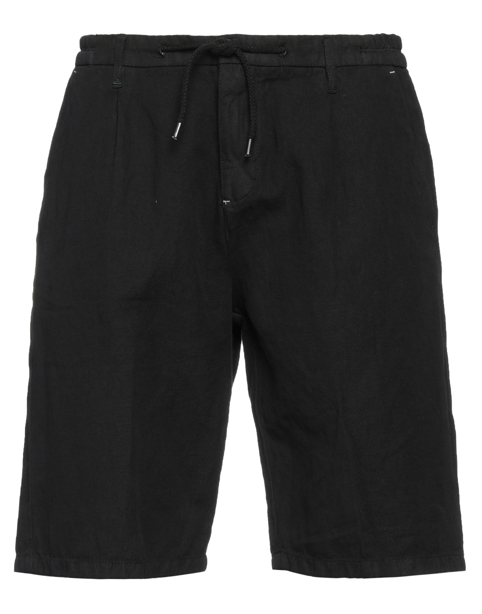 Berna Man Shorts & Bermuda Shorts Black Size 28 Cotton, Linen