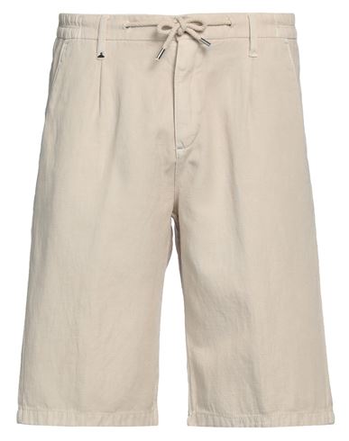 Berna Man Shorts & Bermuda Shorts Beige Size 26 Cotton, Linen
