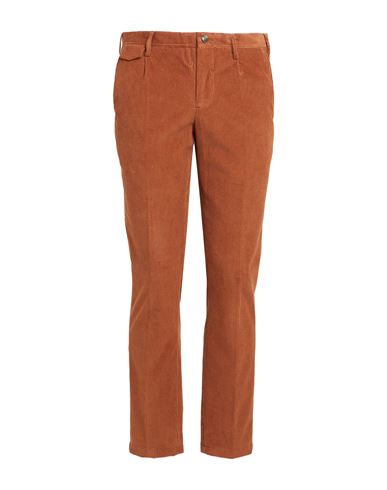 Tommy Hilfiger Man Pants Rust Size 38 Cotton, Cashmere In Red