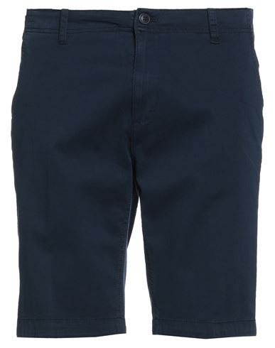 Eric Hatton Man Shorts & Bermuda Shorts Midnight Blue Size 40 Cotton, Elastane