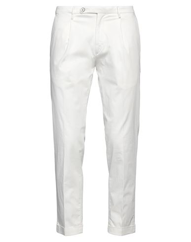 Michael Coal Man Pants Cream Size 38 Cotton, Elastane In White