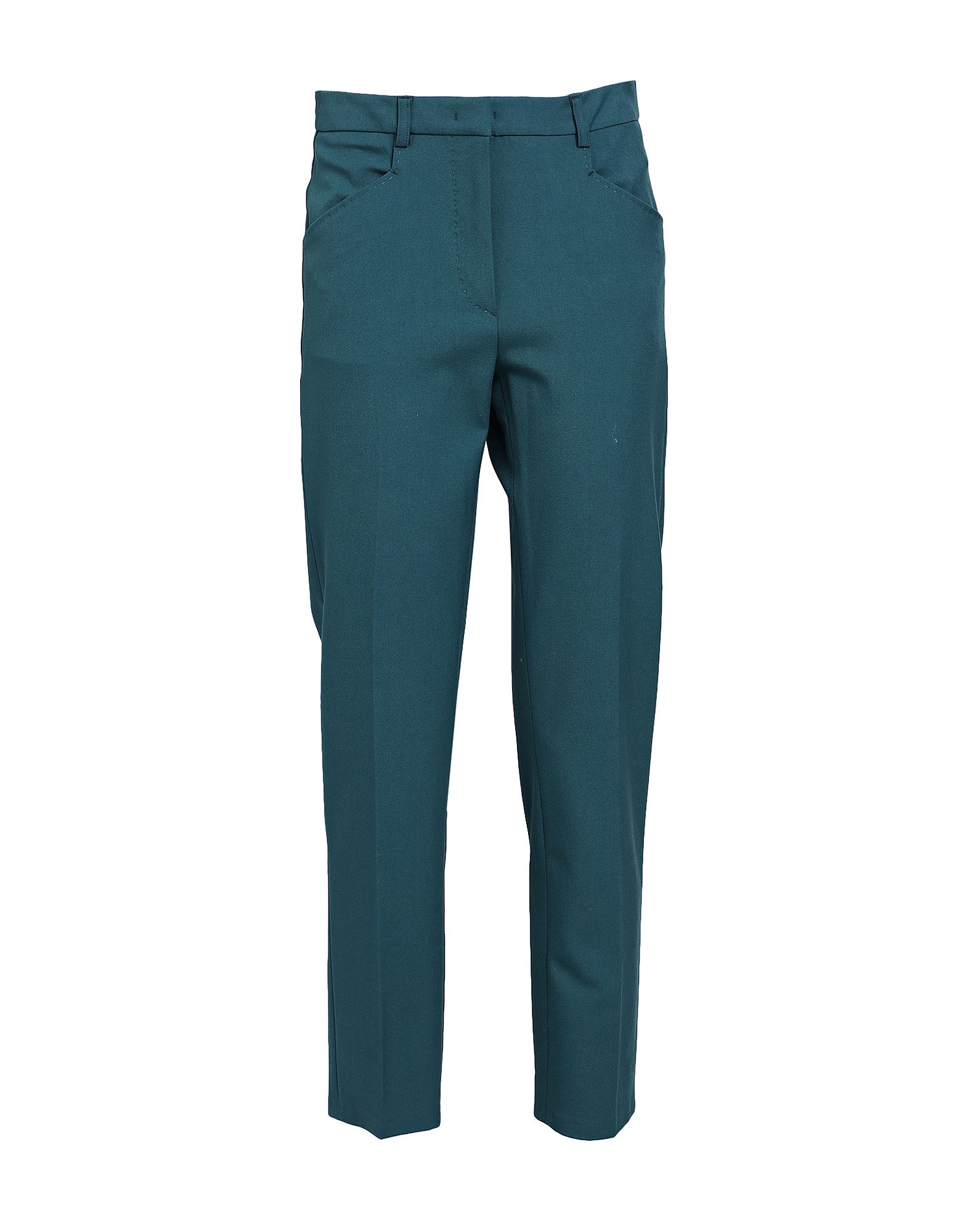 Max & Co . Woman Pants Dark Green Size 6 Polyester, Viscose, Elastane