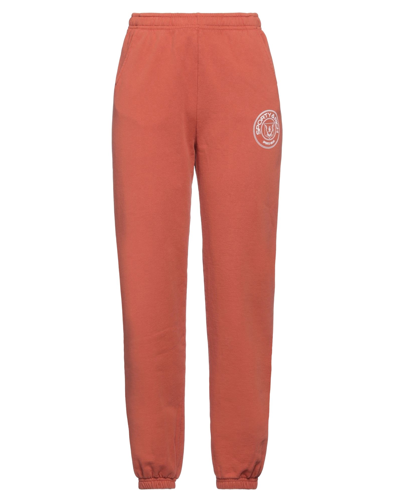 Sporty And Rich Sporty & Rich Woman Pants Rust Size M Cotton In Red