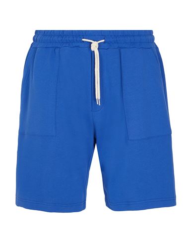 8 By Yoox Organic Cotton Patch Pocket Shorts Man Shorts & Bermuda Shorts Blue Size Xxl Cotton