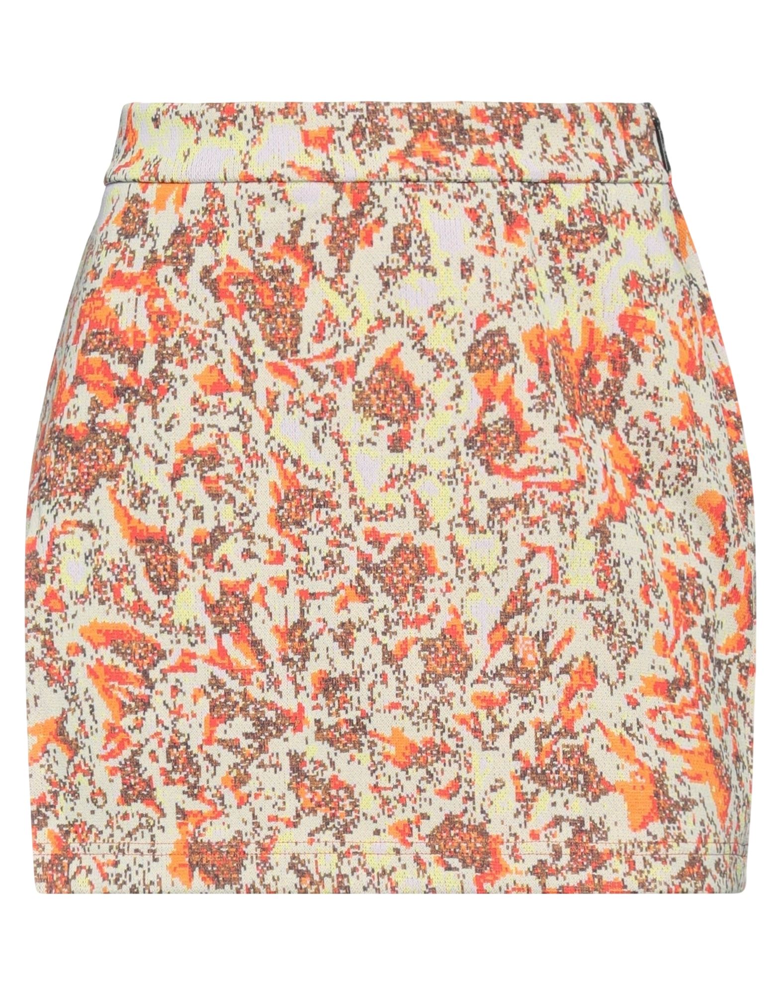 Ambush Woman Mini Skirt Orange Size M Polyamide