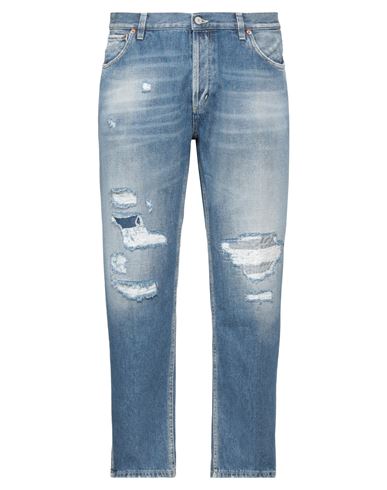 Shop Dondup Man Jeans Blue Size 35 Organic Cotton