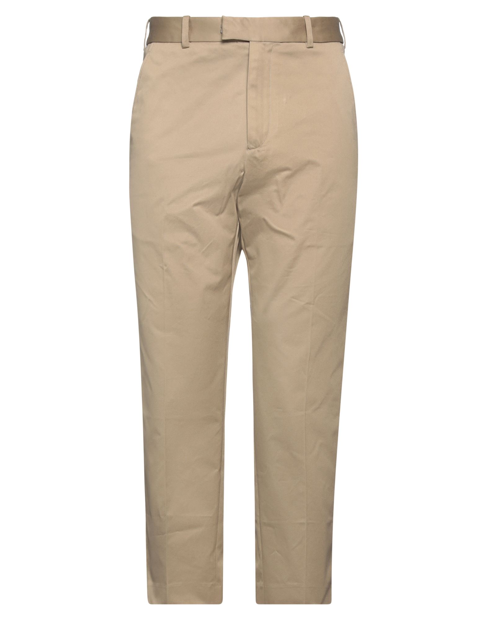 Shop Oamc Man Pants Camel Size 33 Cotton In Beige