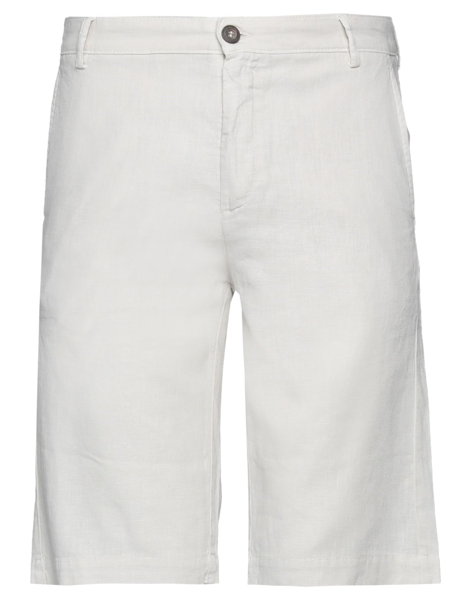 Censured Man Shorts & Bermuda Shorts Ivory Size 28 Linen In White