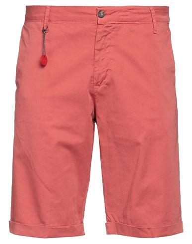 Squad² Man Shorts & Bermuda Shorts Coral Size 40 Cotton, Elastane In Red