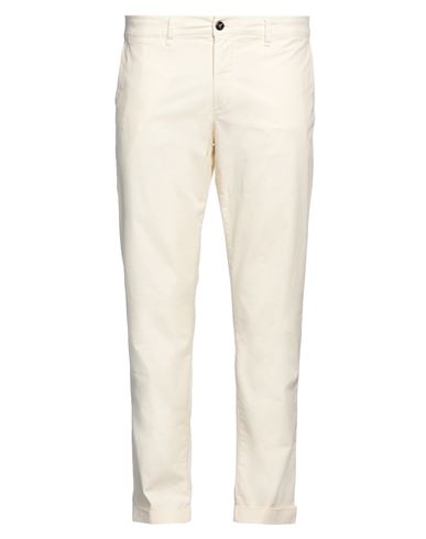 Jeckerson Man Pants Cream Size 40 Cotton, Elastane In White