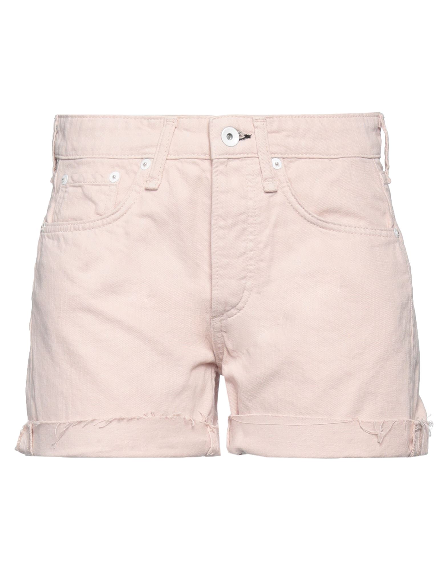 Rag & Bone Woman Denim Shorts Blush Size 24 Cotton In Pink