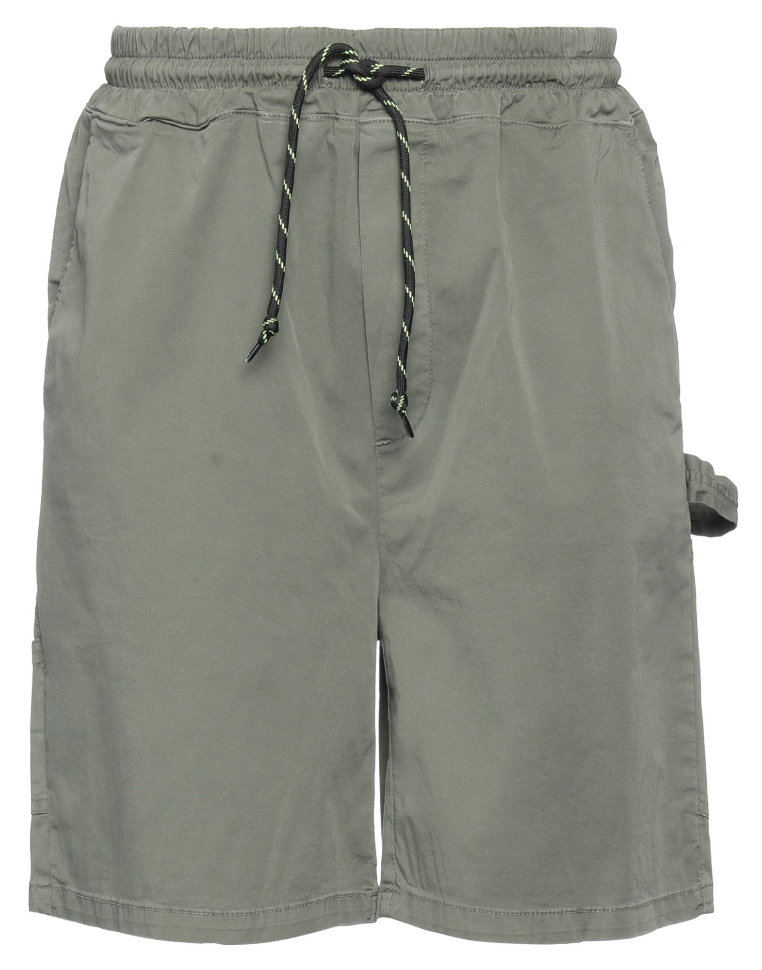 Shoe® Shoe Man Shorts & Bermuda Shorts Military Green Size S Cotton, Elastane