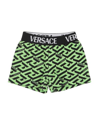 Versace Young Babies'  Newborn Boy Shorts & Bermuda Shorts Light Green Size 3 Cotton, Polyester, Elastane, Po