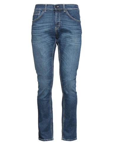 Dondup Man Jeans Blue Size 31 Cotton, Rubber