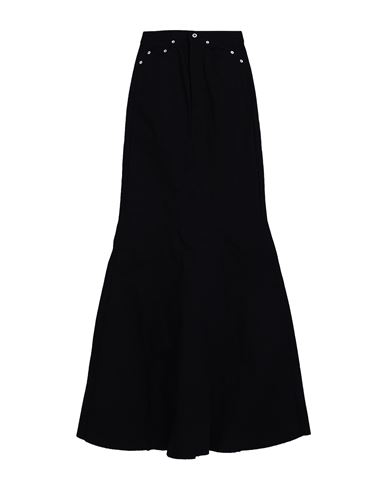 Rick Owens Woman Denim Skirt Black Size 26 Cotton In Black