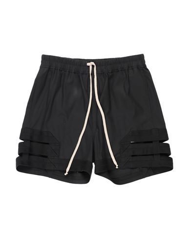 Rick Owens Man Shorts & Bermuda Shorts Black Size 34 Cotton, Elastane