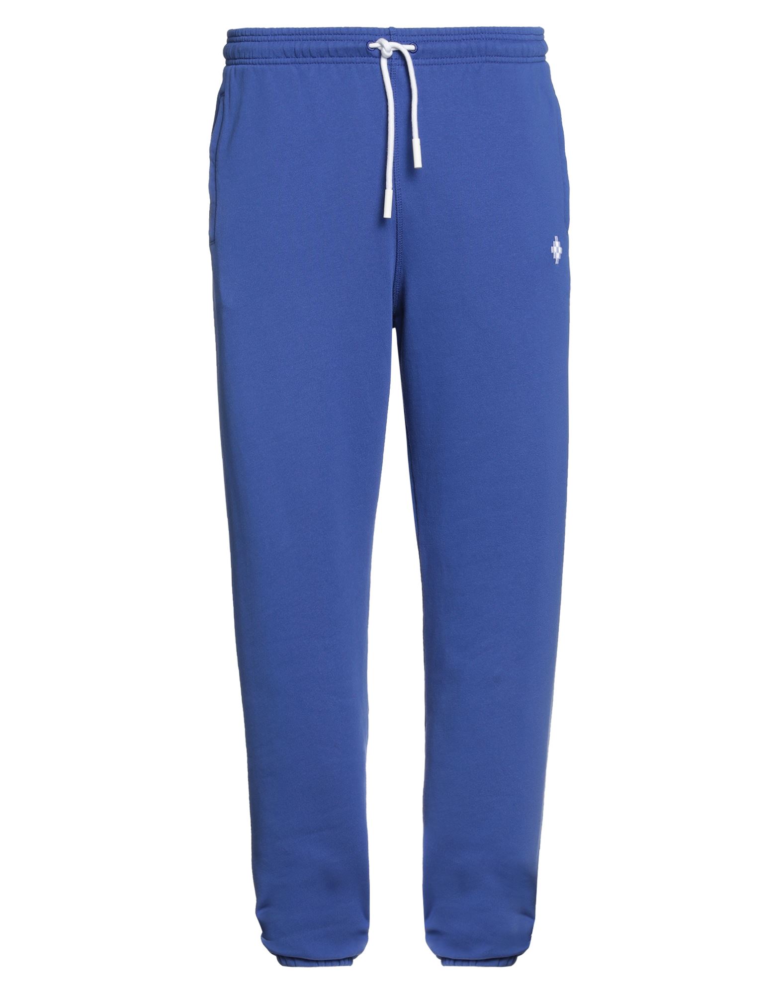 Shop Marcelo Burlon County Of Milan Marcelo Burlon Man Pants Blue Size Xs Cotton, Polyester