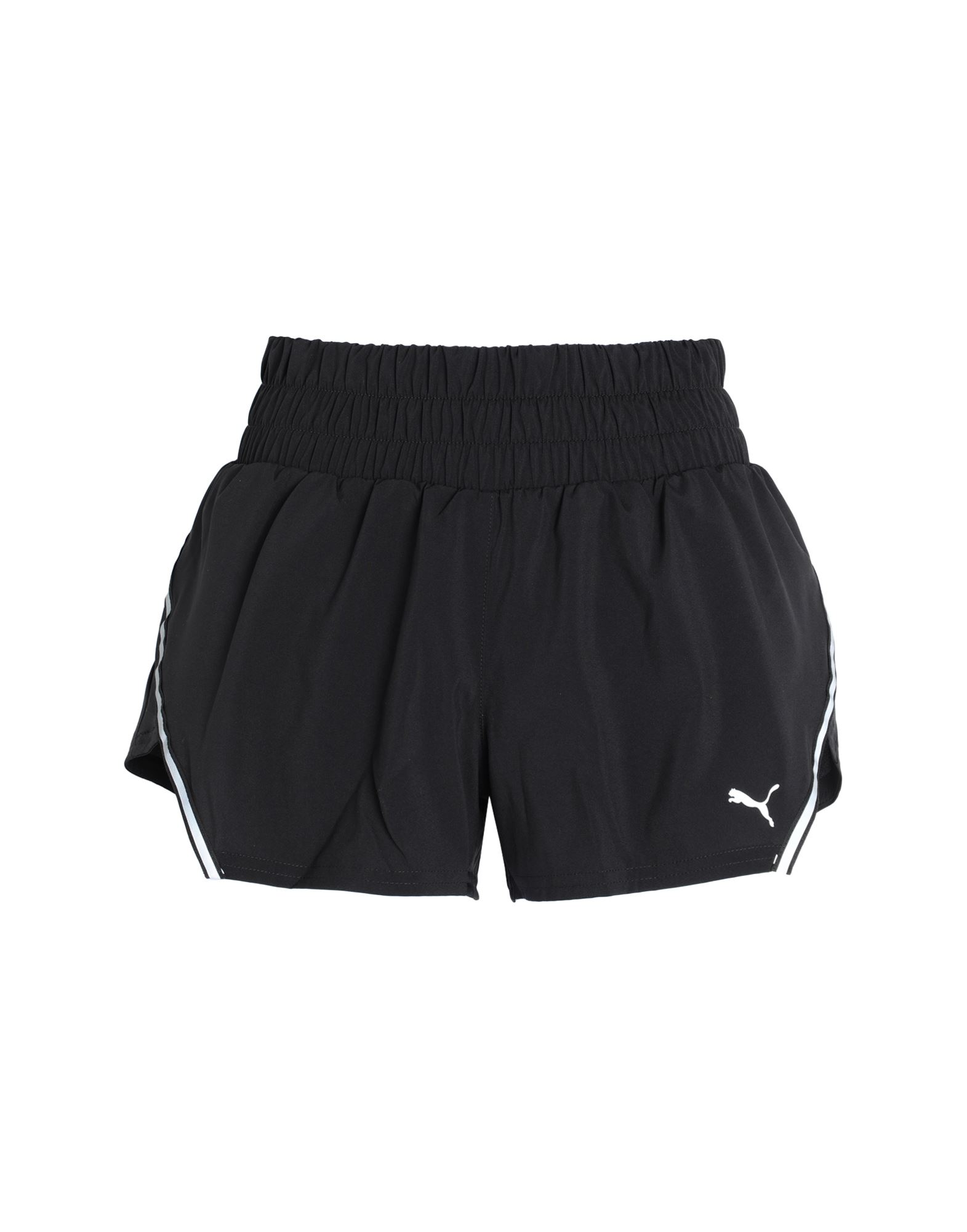 Puma "run Woven 3" Short W " Woman Shorts & Bermuda Shorts Black Size Xl Polyester