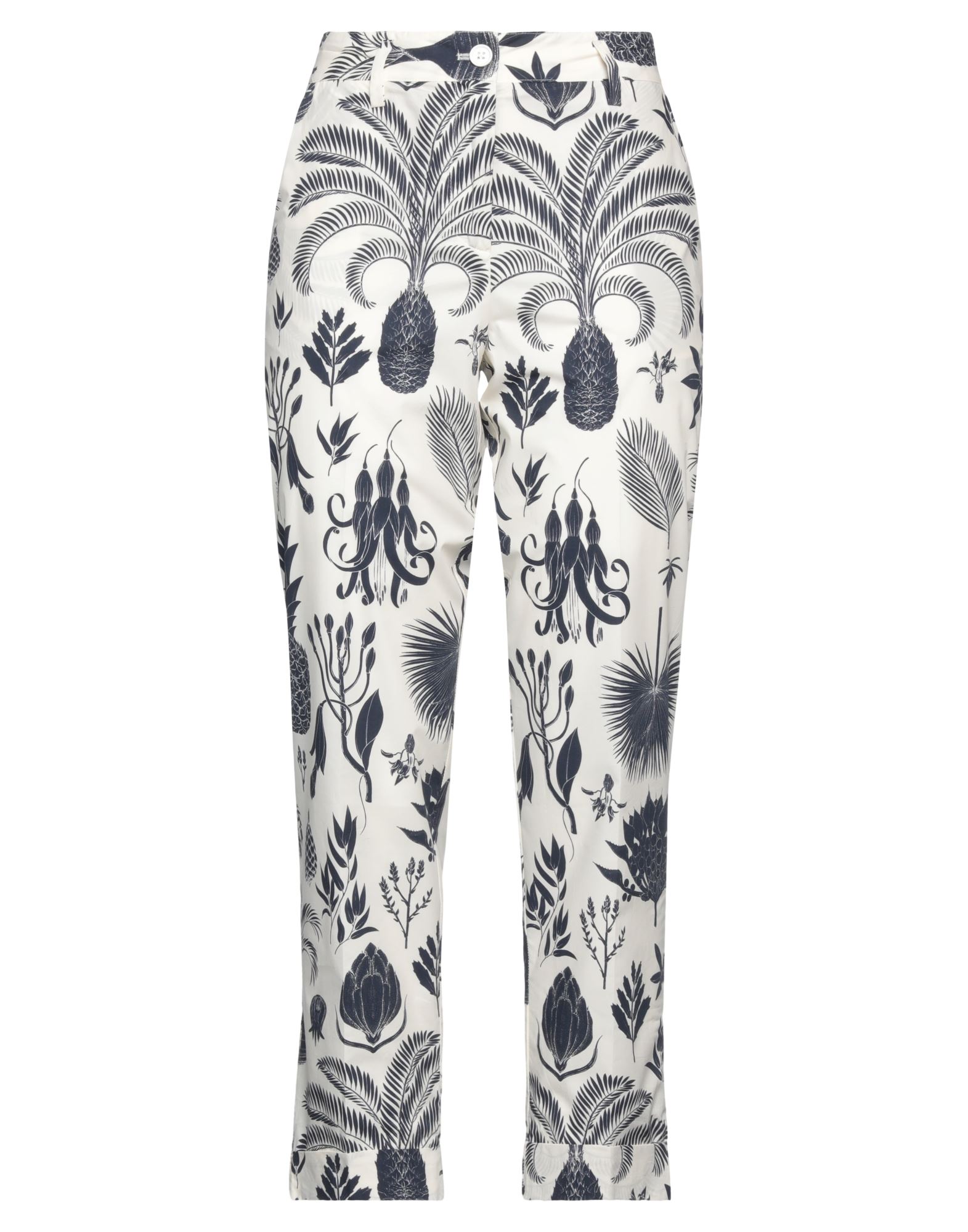 Shop P.a.r.o.s.h P. A.r. O.s. H. Woman Pants Navy Size L Cotton In Navy Blue