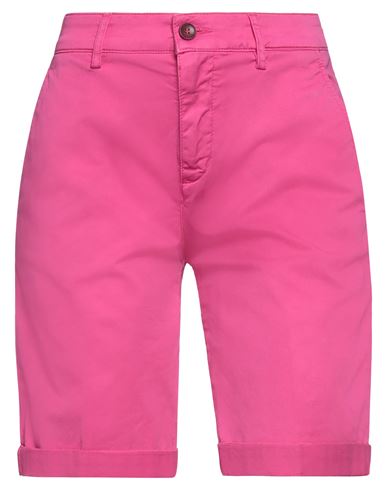 40weft Woman Shorts & Bermuda Shorts Fuchsia Size 2 Cotton, Elastane In Pink