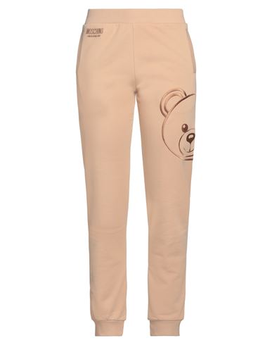 Moschino Underwear Woman Pants Sand Size M Cotton, Elastane In Beige