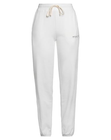 Twenty Woman Pants Ivory Size M Cotton, Polyester In White