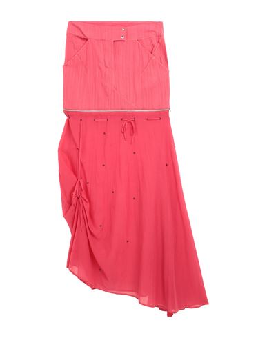 Alessandro De Benedetti Woman Long Skirt Fuchsia Size 4 Cotton In Pink