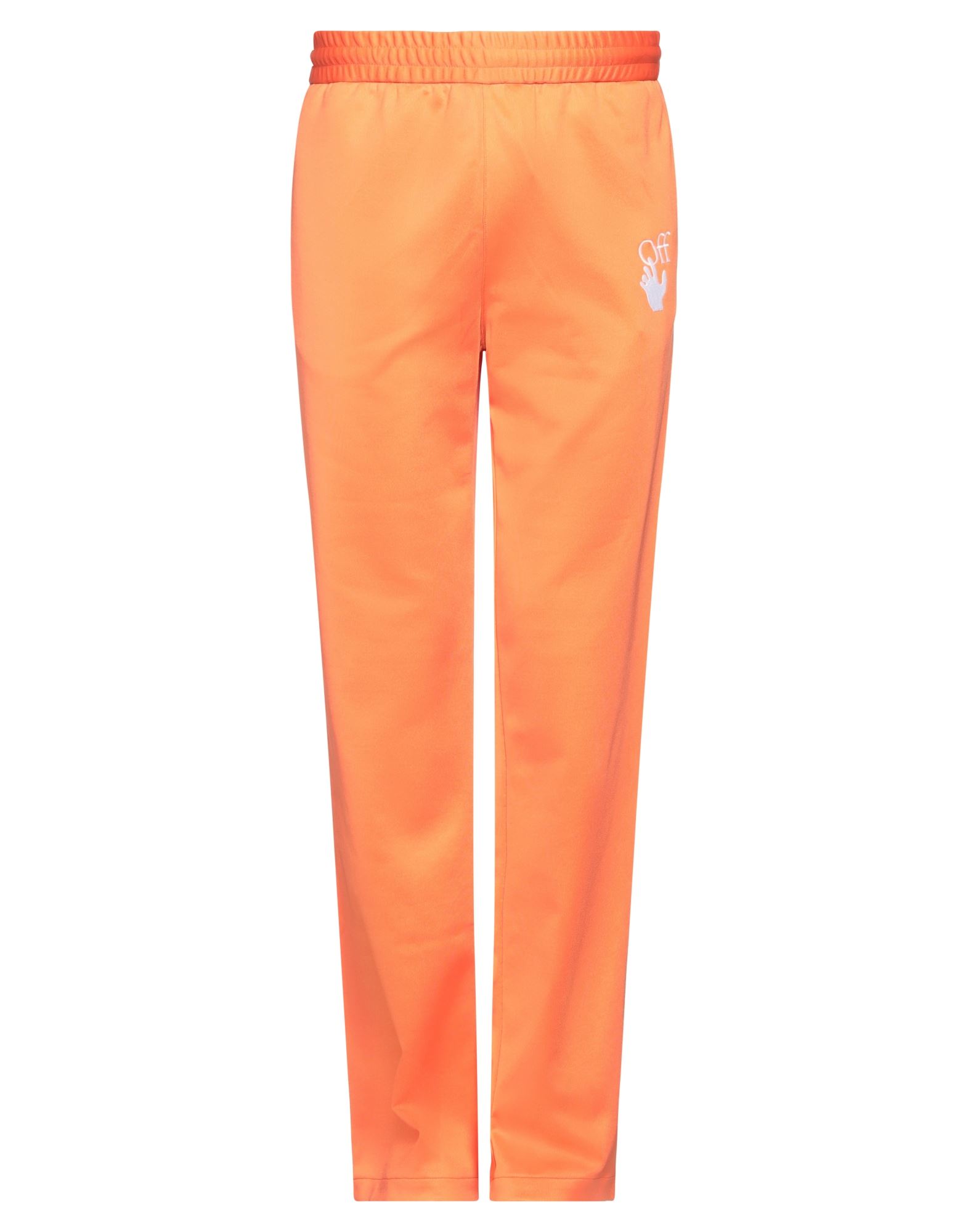 Off-white Man Pants Orange Size M Polyamide, Cotton, Elastane