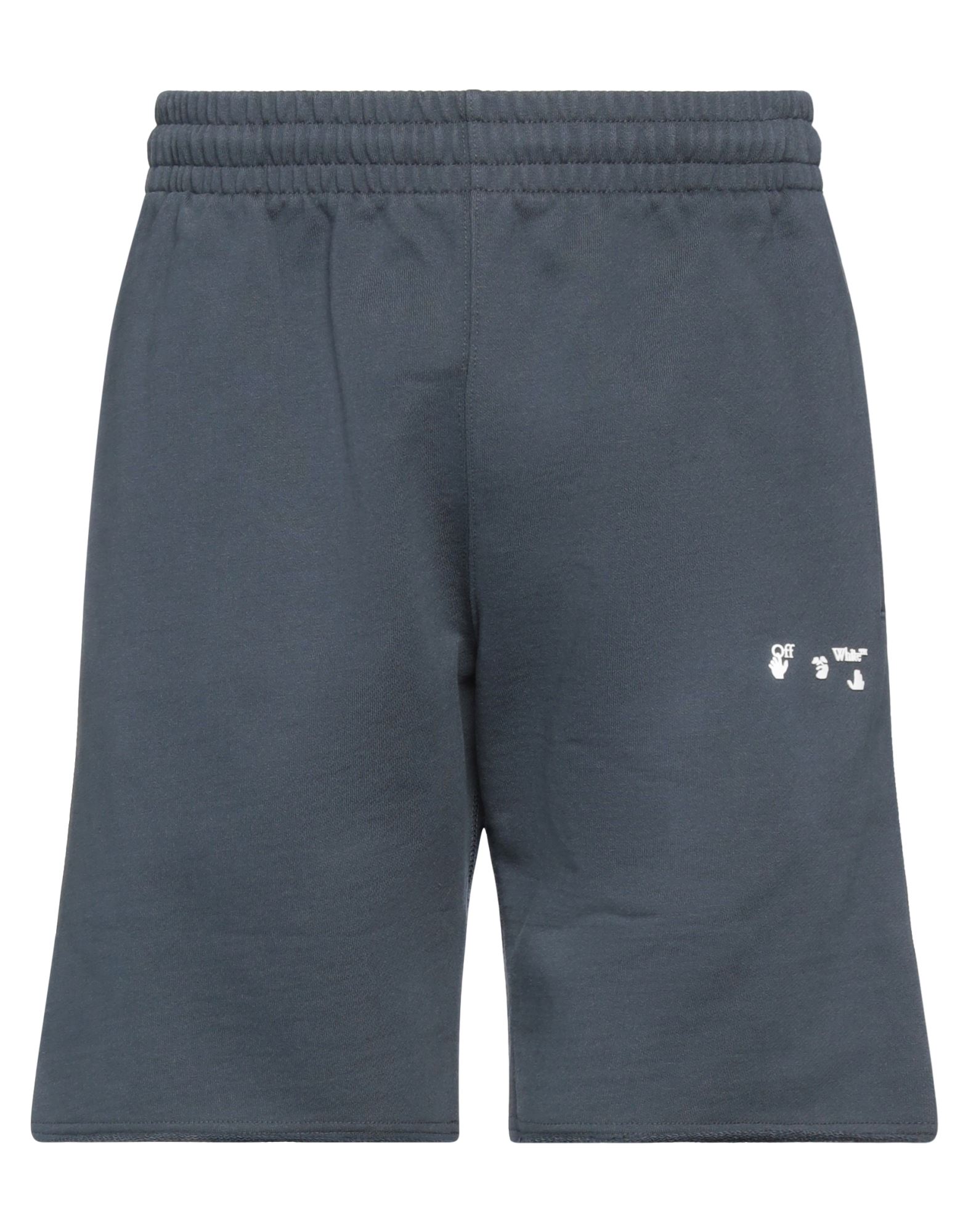 Off-white Man Shorts & Bermuda Shorts Navy Blue Size Xl Cotton