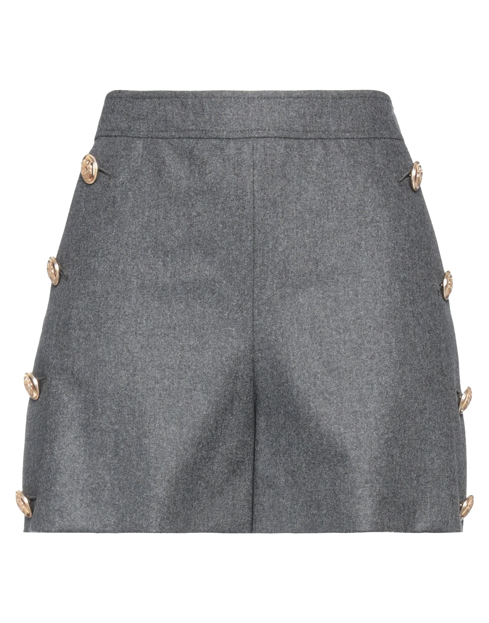 Boutique Moschino Woman Shorts & Bermuda Shorts Lead Size 6 Virgin Wool In Grey