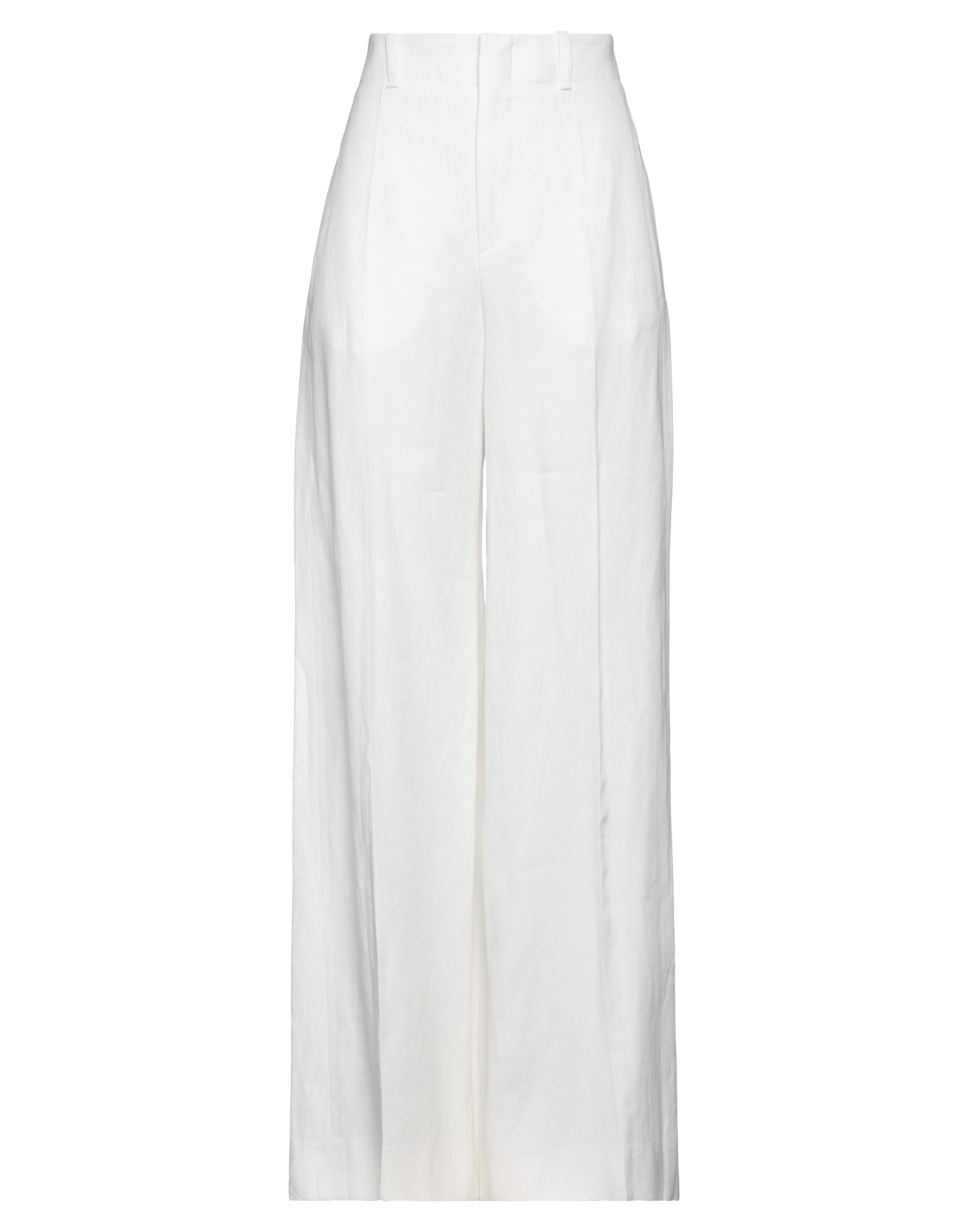 Chloé Woman Pants White Size 10 Linen