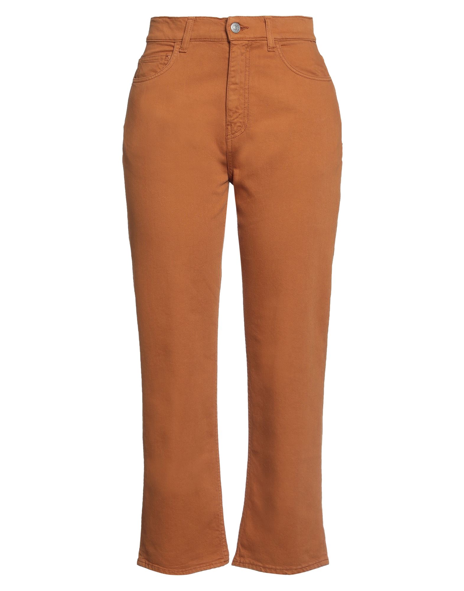 Shop Jucca Woman Jeans Tan Size 29 Cotton, Elastane In Brown