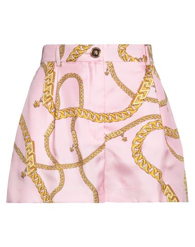 Versace Woman Shorts & Bermuda Shorts Pink Size 4 Silk, Acetate