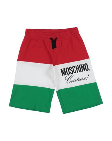 Moschino Kid Babies'  Toddler Boy Shorts & Bermuda Shorts Red Size 4 Cotton, Polyamide