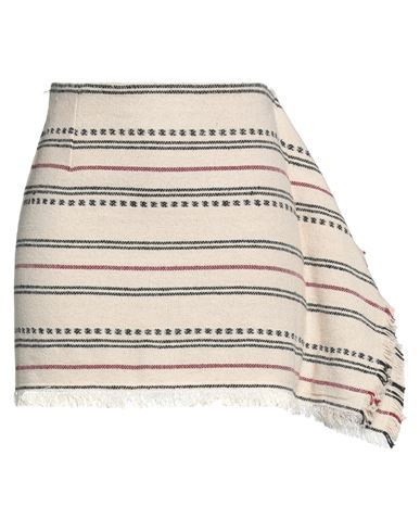 Isabel Marant Étoile Jiloa Stripe Cotton Blanket Skirt In White