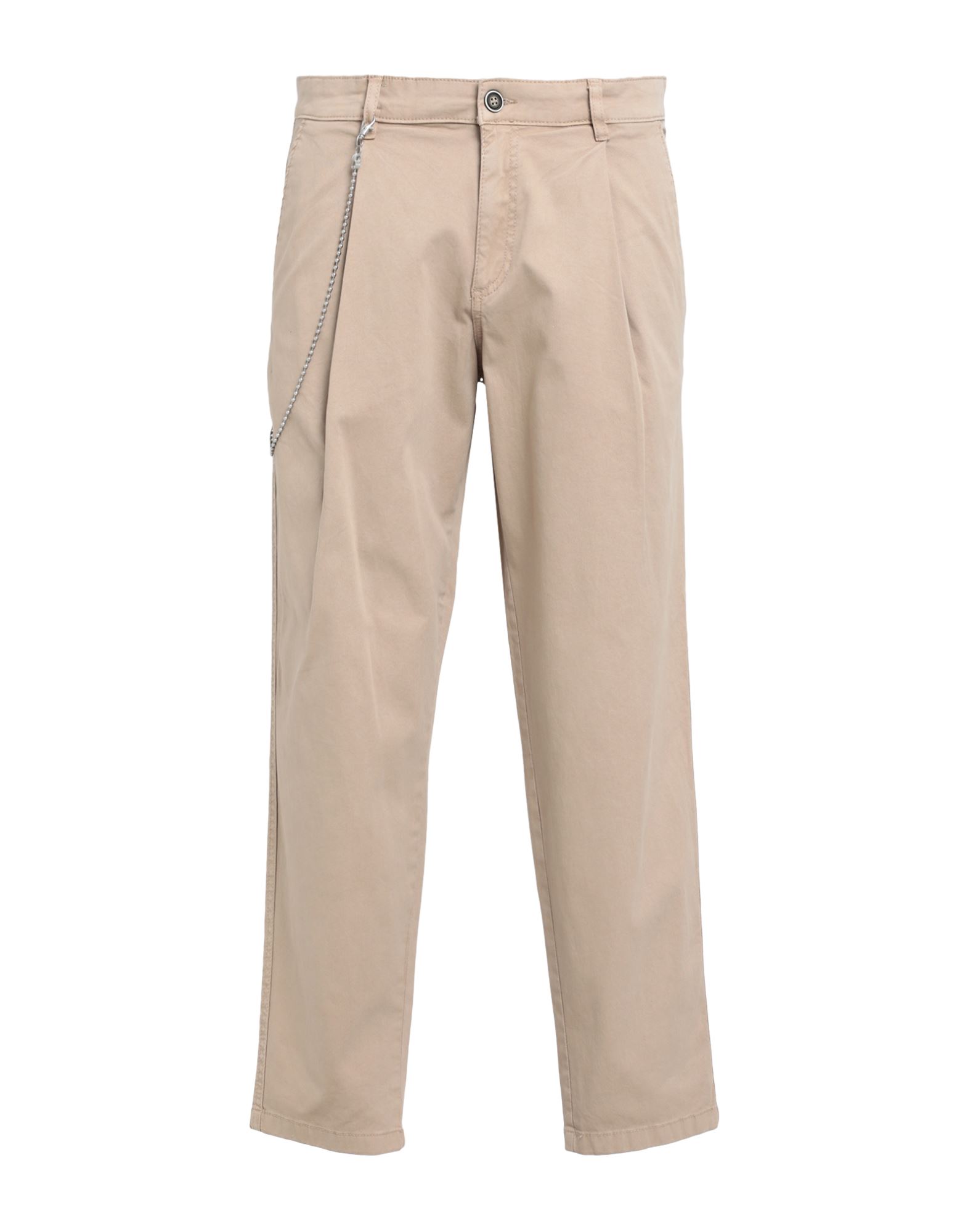 Jack & Jones Man Pants Beige Size 31w-32l Cotton, Elastane