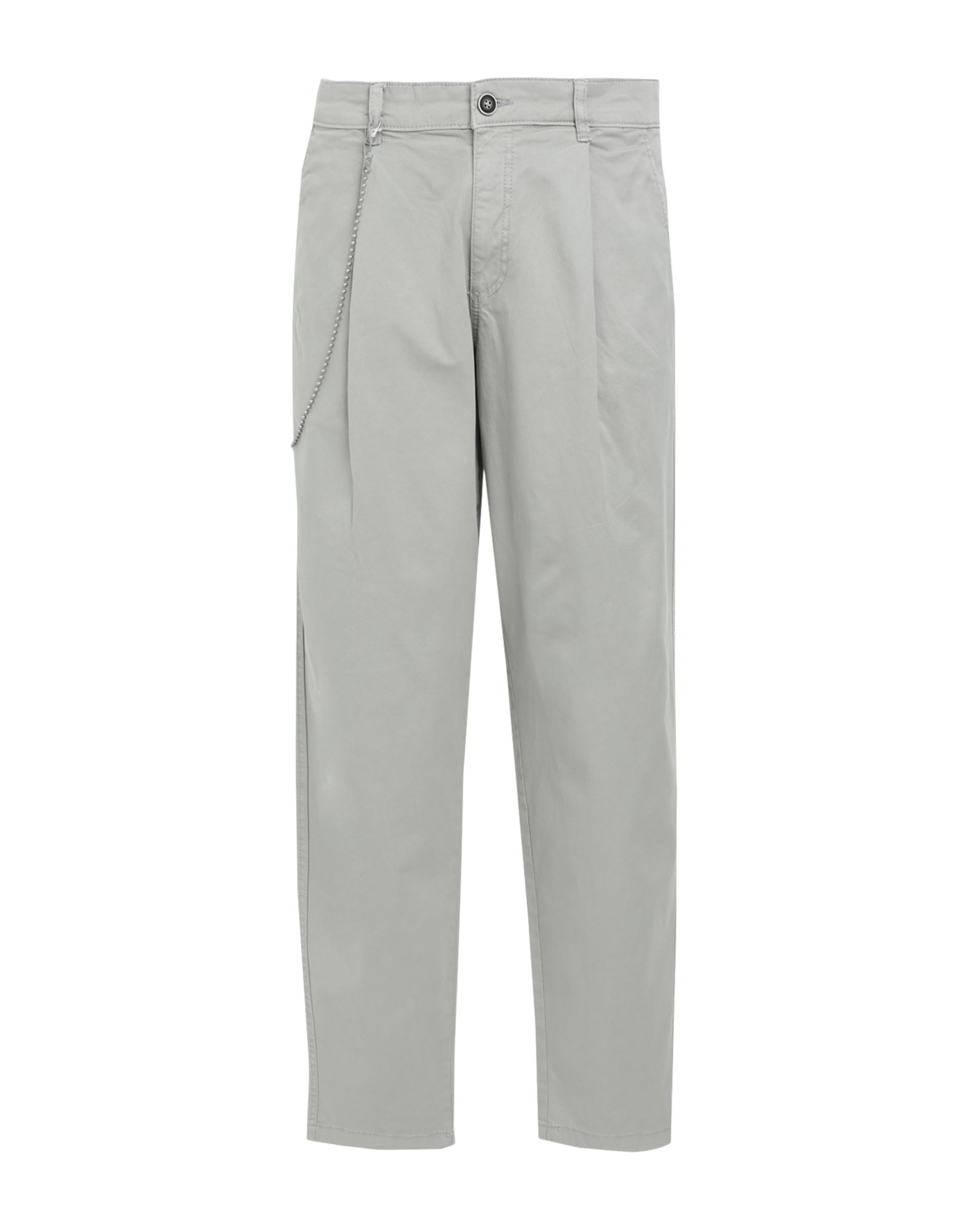 Shop Jack & Jones Man Pants Sage Green Size 33w-34l Cotton, Elastane