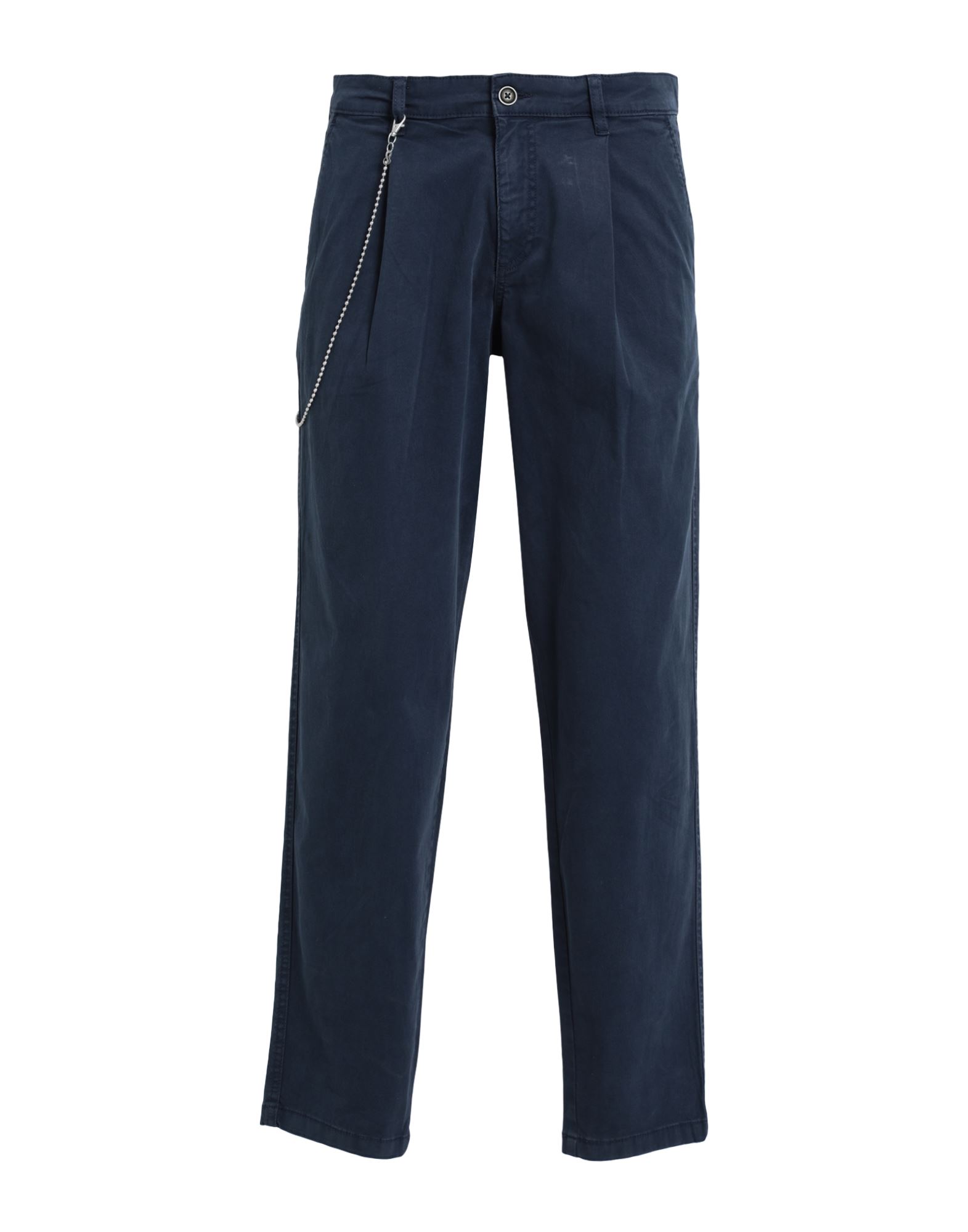 Jack & Jones Man Pants Navy Blue Size 31w-34l Cotton, Elastane