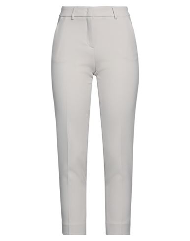 Peserico Woman Pants Light Grey Size 14 Polyester, Viscose, Cotton, Elastane