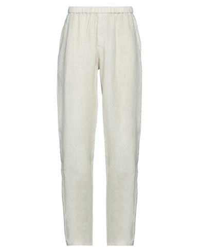 Boglioli Man Pants Ivory Size 30 Linen In White