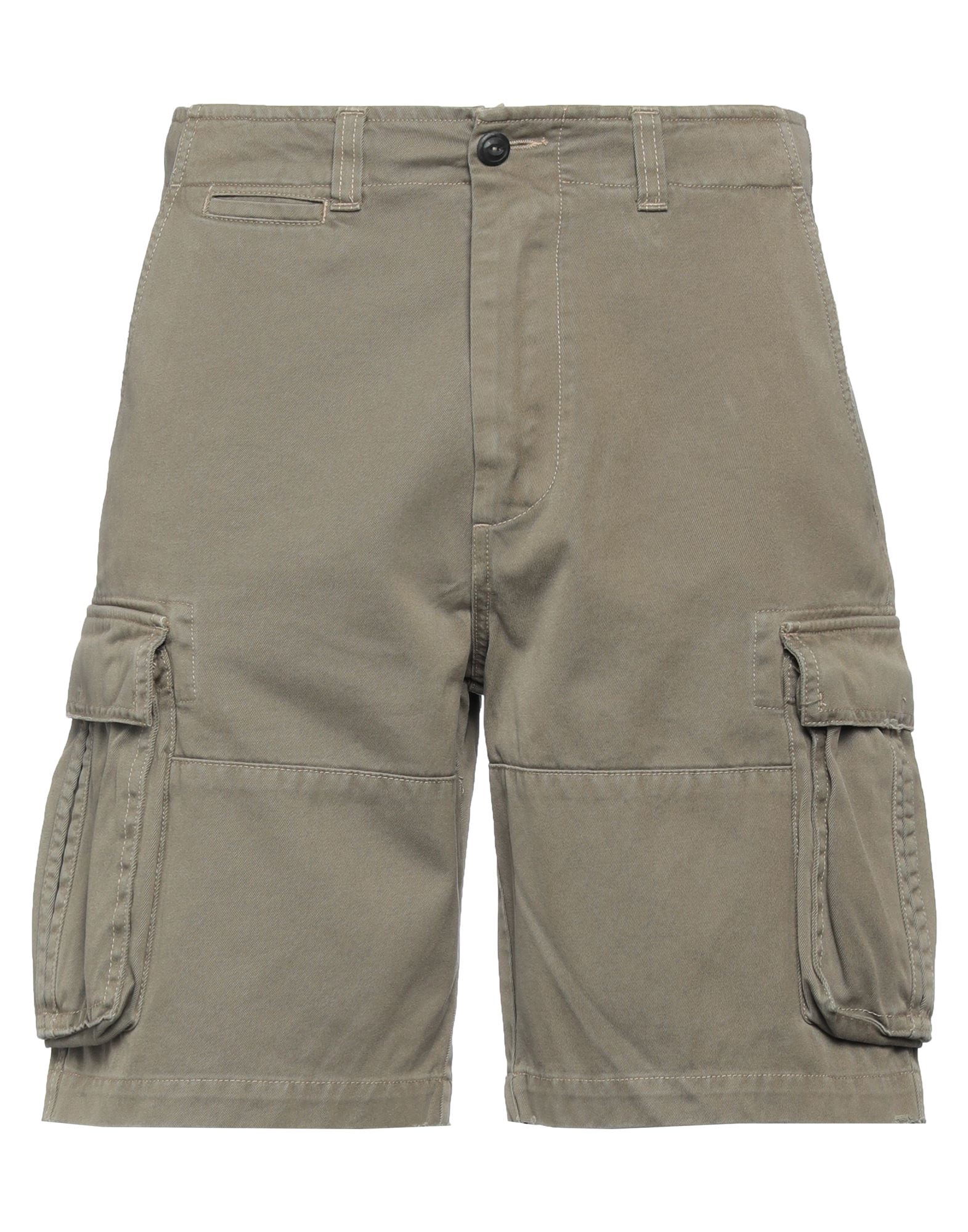 Vintage 55 Man Shorts & Bermuda Shorts Military Green Size 30 Cotton