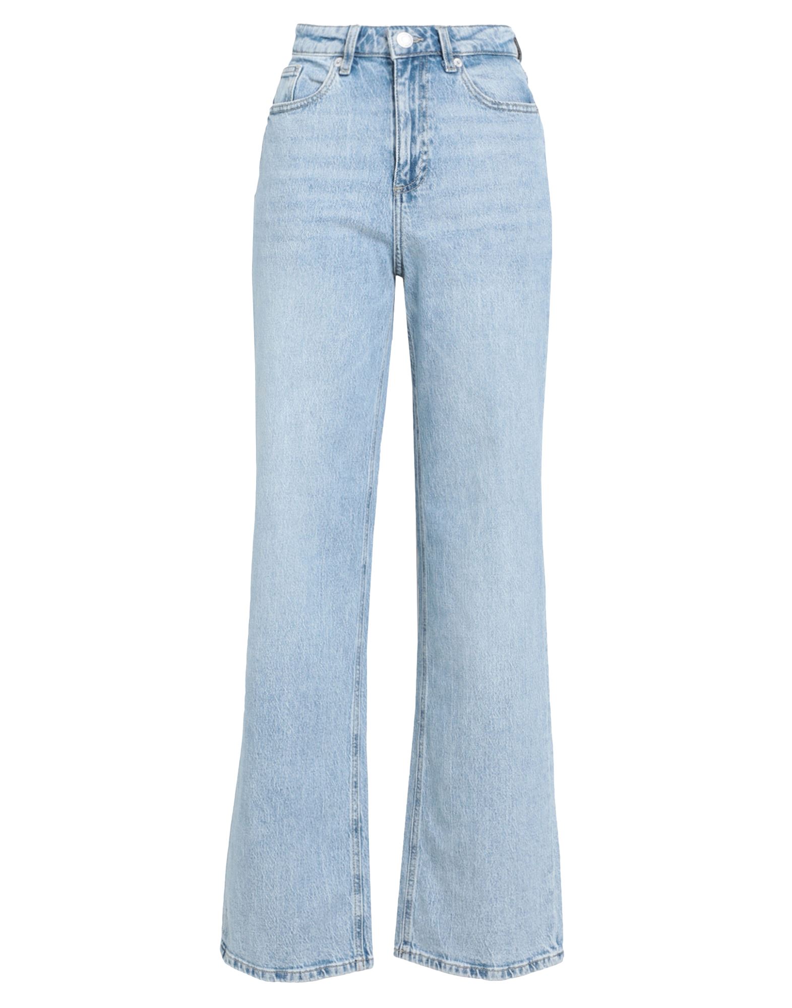 Shop Vero Moda Woman Jeans Blue Size 32w-32l Cotton, Recycled Cotton, Elastane