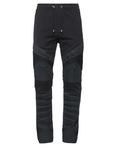 Shop Balmain Man Pants Black Size L Cotton, Polyester, Polyamide